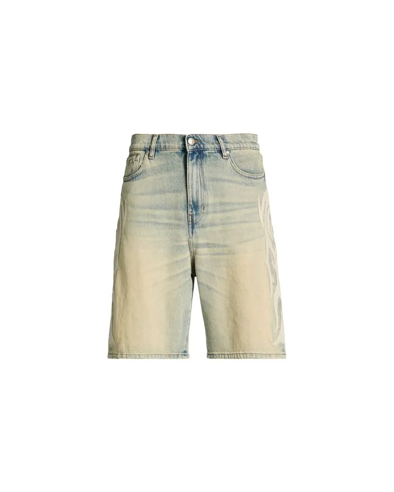 John Richmond HOSEN & RÖCKE - Jeansshortsauf YOOX.COM Blau