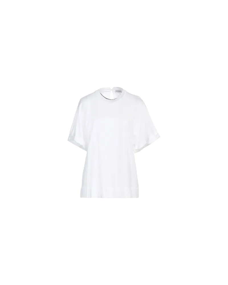 Brunello Cucinelli TOPS - T-shirtsauf YOOX.COM Weiß