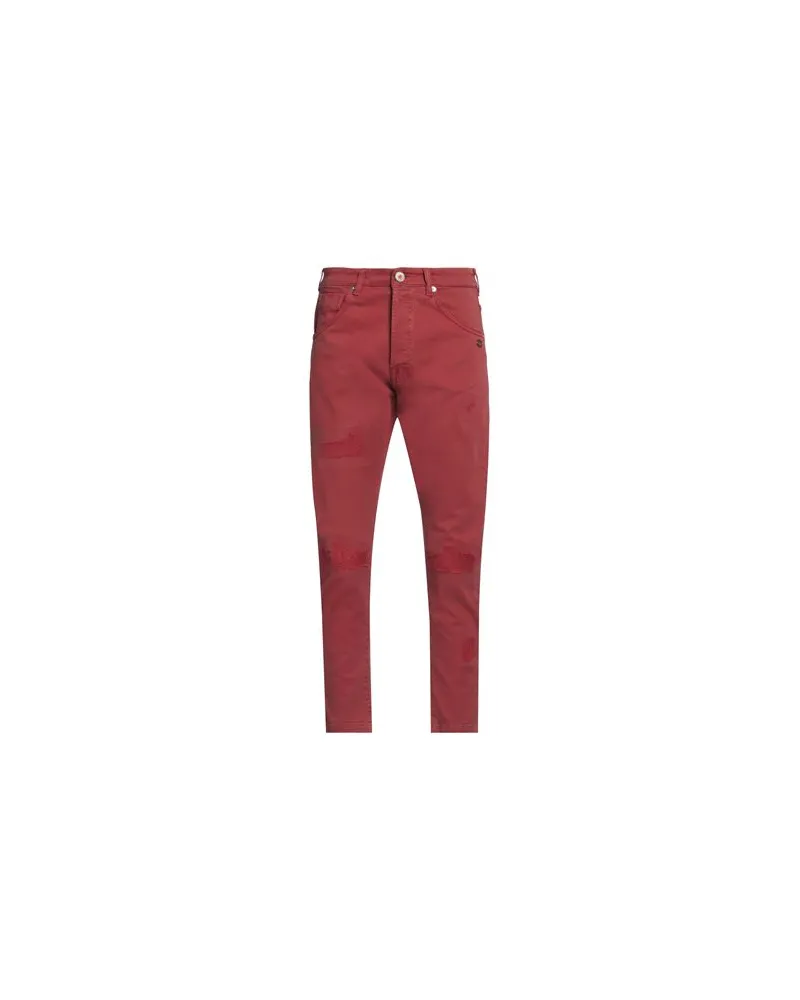 BERNA HOSEN & RÖCKE - Jeanshosenauf YOOX.COM Ziegelrot