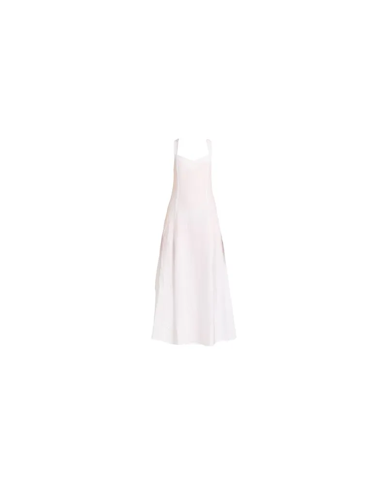 120% Lino KLEIDER - Maxi-Kleiderauf YOOX.COM Weiß
