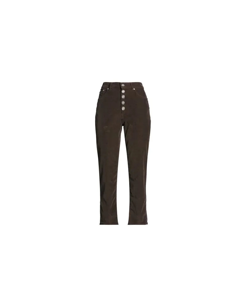 Dondup HOSEN & RÖCKE - Hosenauf YOOX.COM Dunkelbraun