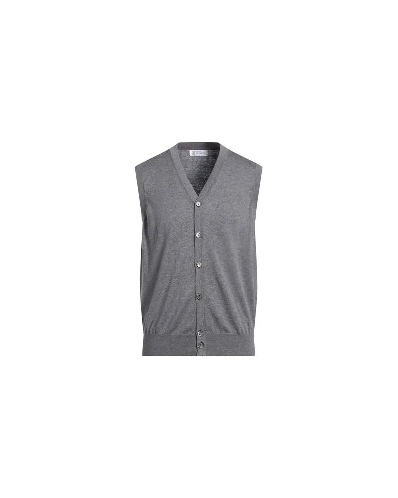 Brunello Cucinelli STRICKWAREN - Strickjackenauf YOOX.COM Grau