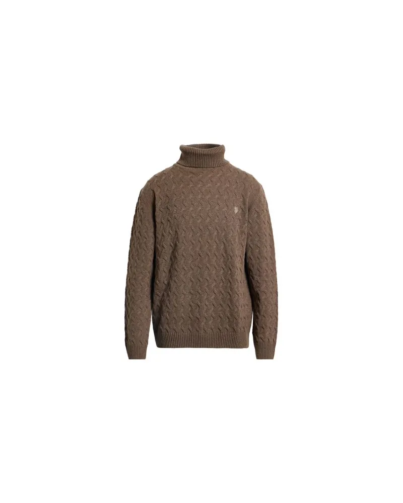 U.S. Polo Assn.  STRICKWAREN - Rollkragenpulloverauf YOOX.COM Maulwurfsgrau
