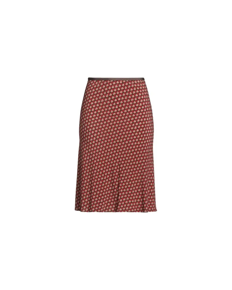 SIYU HOSEN & RÖCKE - Midi-Röckeauf YOOX.COM Ziegelrot