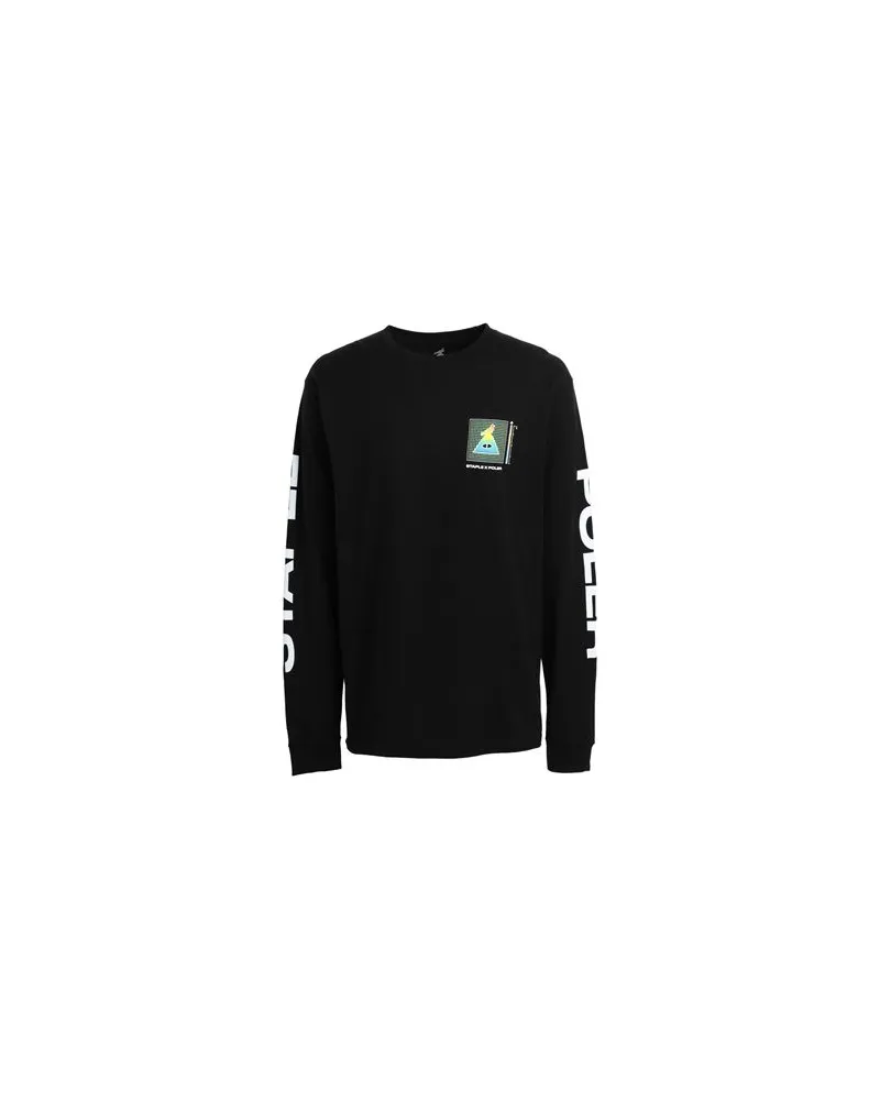 Poler Globo Pigeon Longsleeve  - TOPS - T-shirtsauf YOOX.COM Schwarz