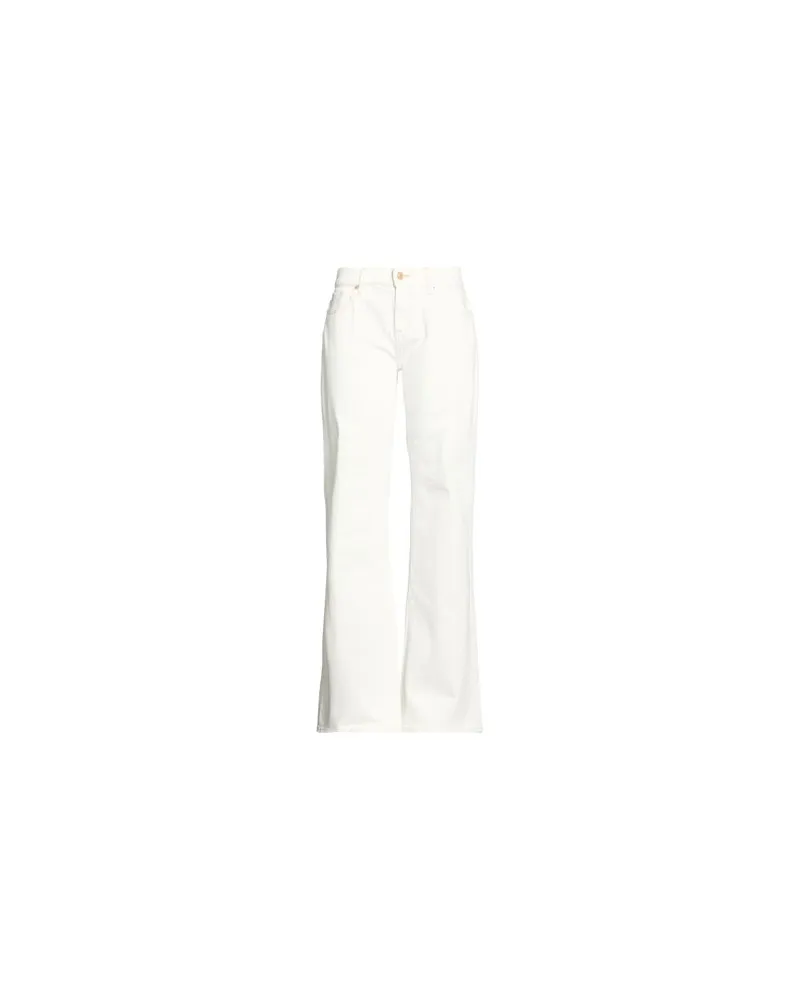 7 for all mankind HOSEN & RÖCKE - Jeanshosenauf YOOX.COM Elfenbein