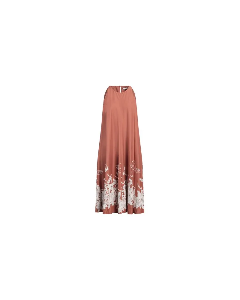 Liviana Conti KLEIDER - Midi-Kleiderauf YOOX.COM Rostrot