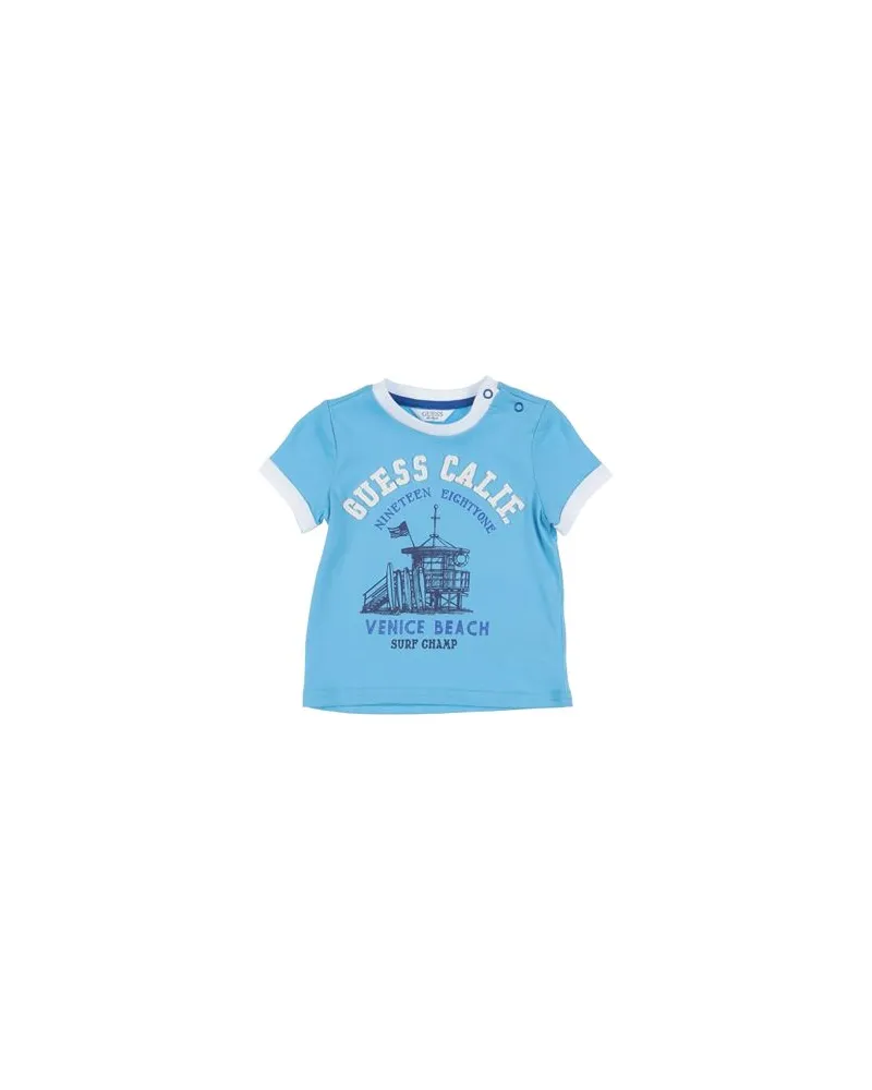 Guess TOPS - T-shirtsauf YOOX.COM Azurblau