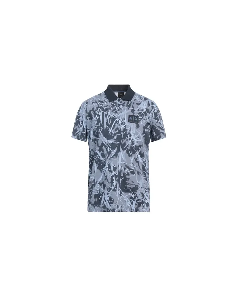 Armani Exchange TOPS - Poloshirtsauf YOOX.COM Marineblau
