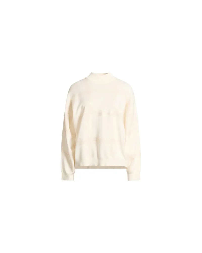 Brunello Cucinelli STRICKWAREN - Rollkragenpulloverauf YOOX.COM Cremeweiß