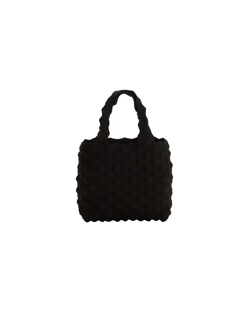 8 by Yoox RECYCLED POLYESTER PYRAMID KNIT HANDBAG  - TASCHEN - Handtaschenauf YOOX.COM Schwarz