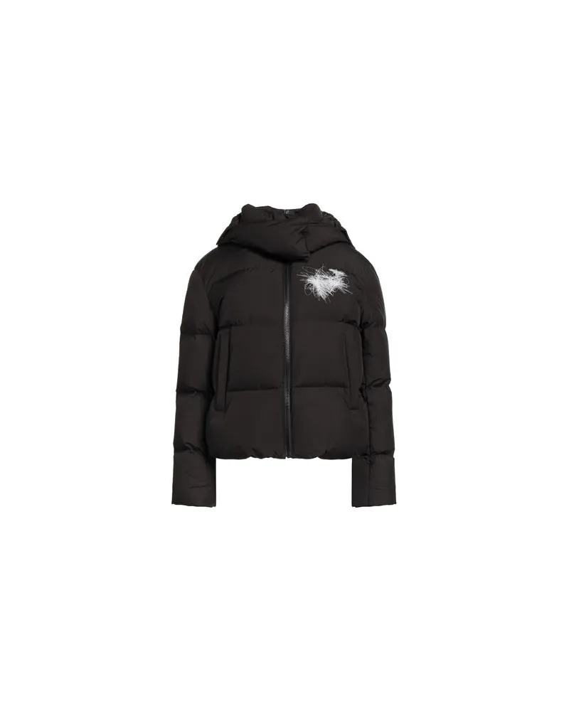OFF-WHITE JACKEN & MÄNTEL - Pufferjacken & Daunenjackenauf YOOX.COM Schwarz
