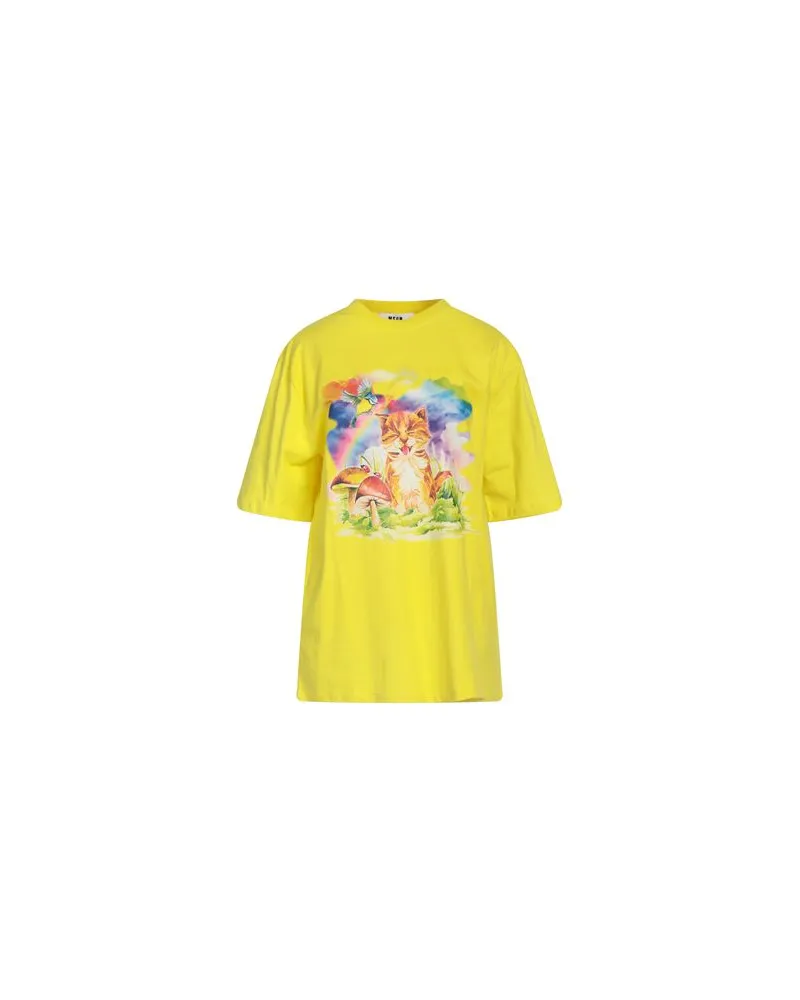 MSGM TOPS - T-shirtsauf YOOX.COM Gelb