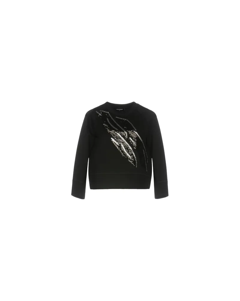 Dsquared2 TOPS - Sweatshirtsauf YOOX.COM Schwarz