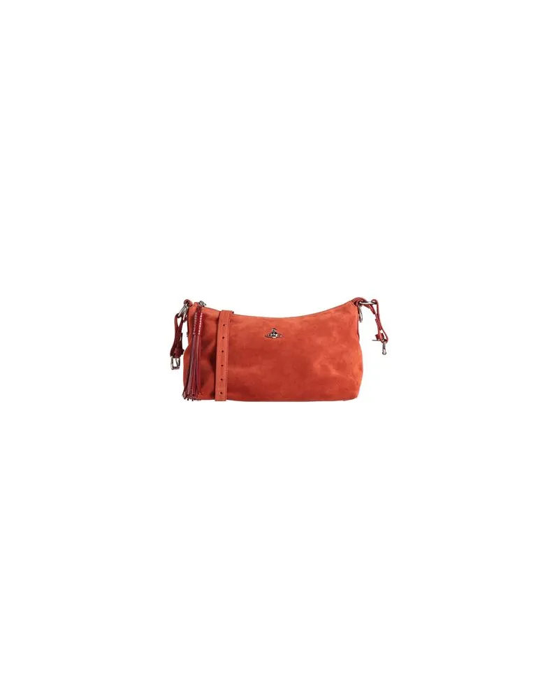 Vivienne Westwood EMMA SHOULDER BAG - TASCHEN - Umhängetascheauf YOOX.COM Rostrot