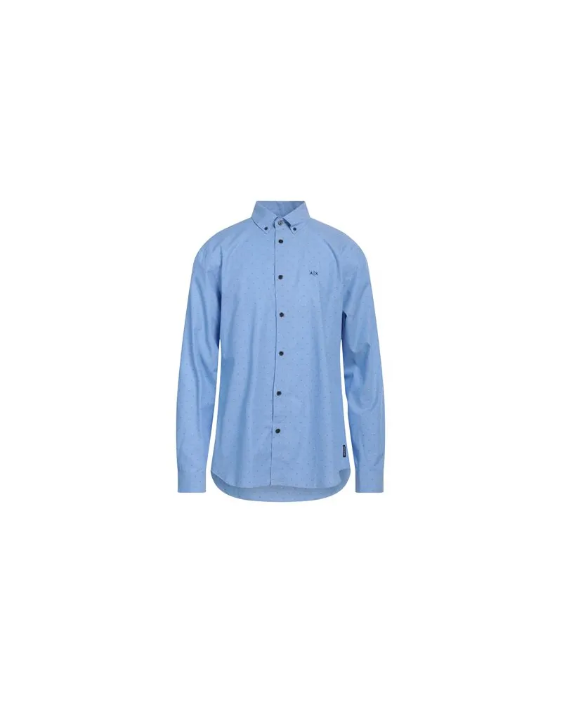 Armani Exchange TOPS - Hemdenauf YOOX.COM Hellblau