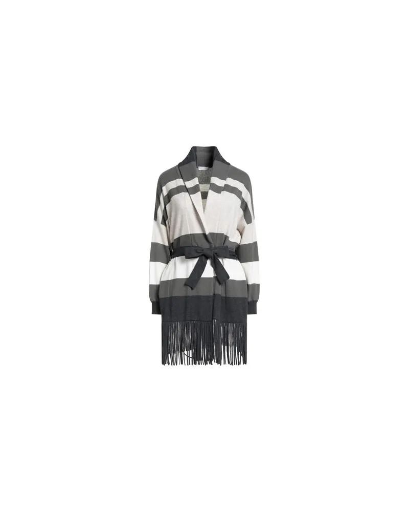 Brunello Cucinelli STRICKWAREN - Strickjackenauf YOOX.COM Cremeweiß
