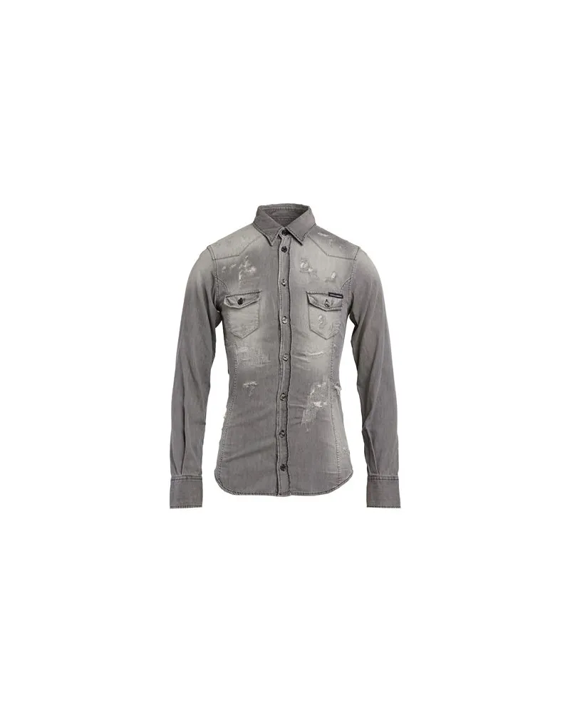 Dolce & Gabbana TOPS - Jeanshemdenauf YOOX.COM Hellgrau
