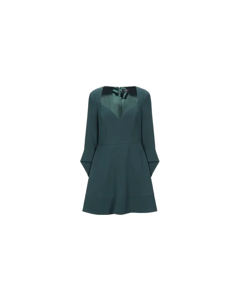 Elisabetta Franchi KLEIDER - Mini-Kleiderauf YOOX.COM Dunkelgrün