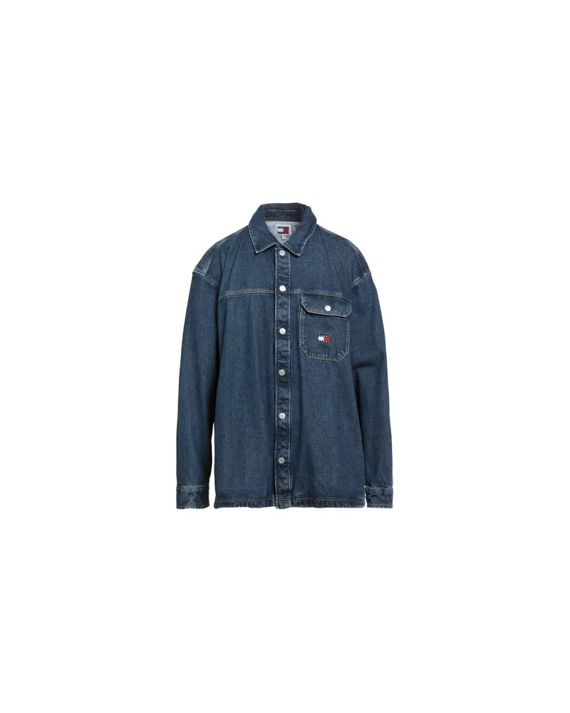 Tommy Hilfiger TOPS - Jeanshemdenauf YOOX.COM Blau