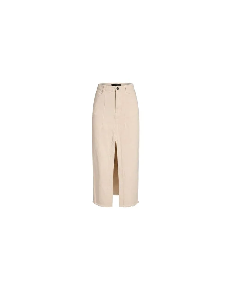PLAN C HOSEN & RÖCKE - Jeansröckeauf YOOX.COM Cremeweiß