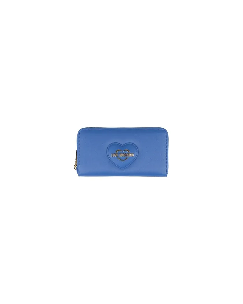 Moschino Kleinlederwaren - Brieftaschenauf YOOX.COM Blau