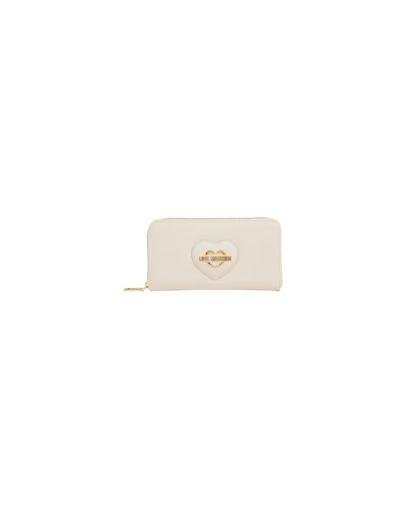 Moschino Kleinlederwaren - Brieftaschenauf YOOX.COM Elfenbein