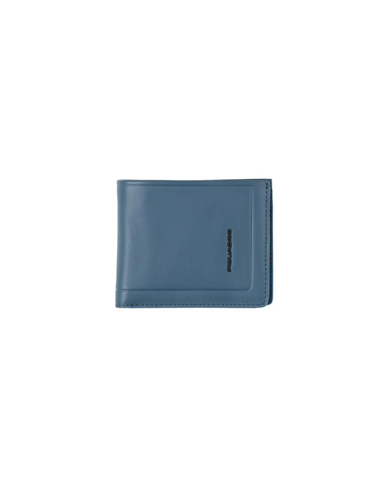 Piquadro Kleinlederwaren - Brieftaschenauf YOOX.COM Taubenblau