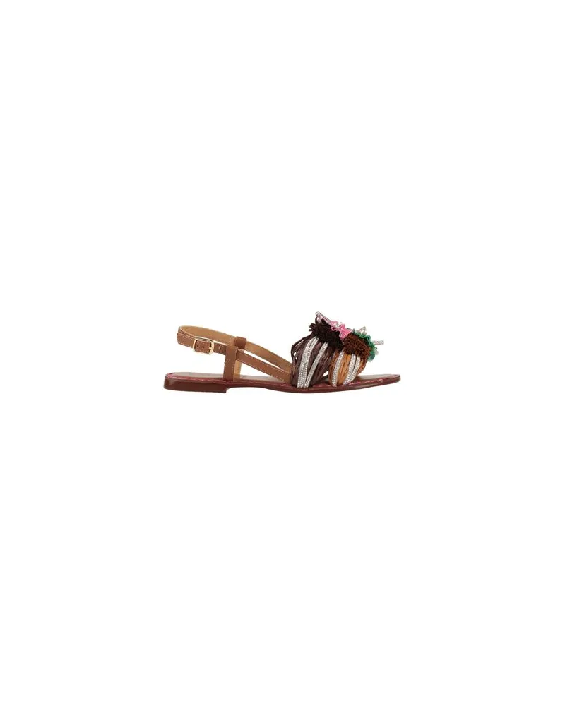 CAFèNOIR  SCHUHE - Sandalenauf YOOX.COM Braun