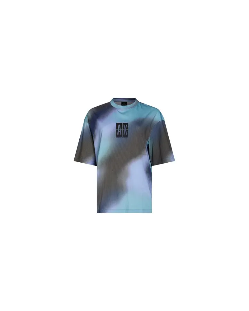 Armani Exchange TOPS - T-shirtsauf YOOX.COM Azurblau