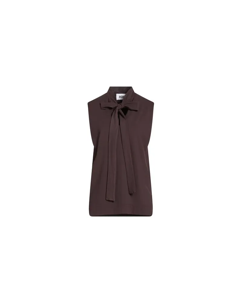 Alpha Studio TOPS - T-shirtsauf YOOX.COM Dunkelbraun