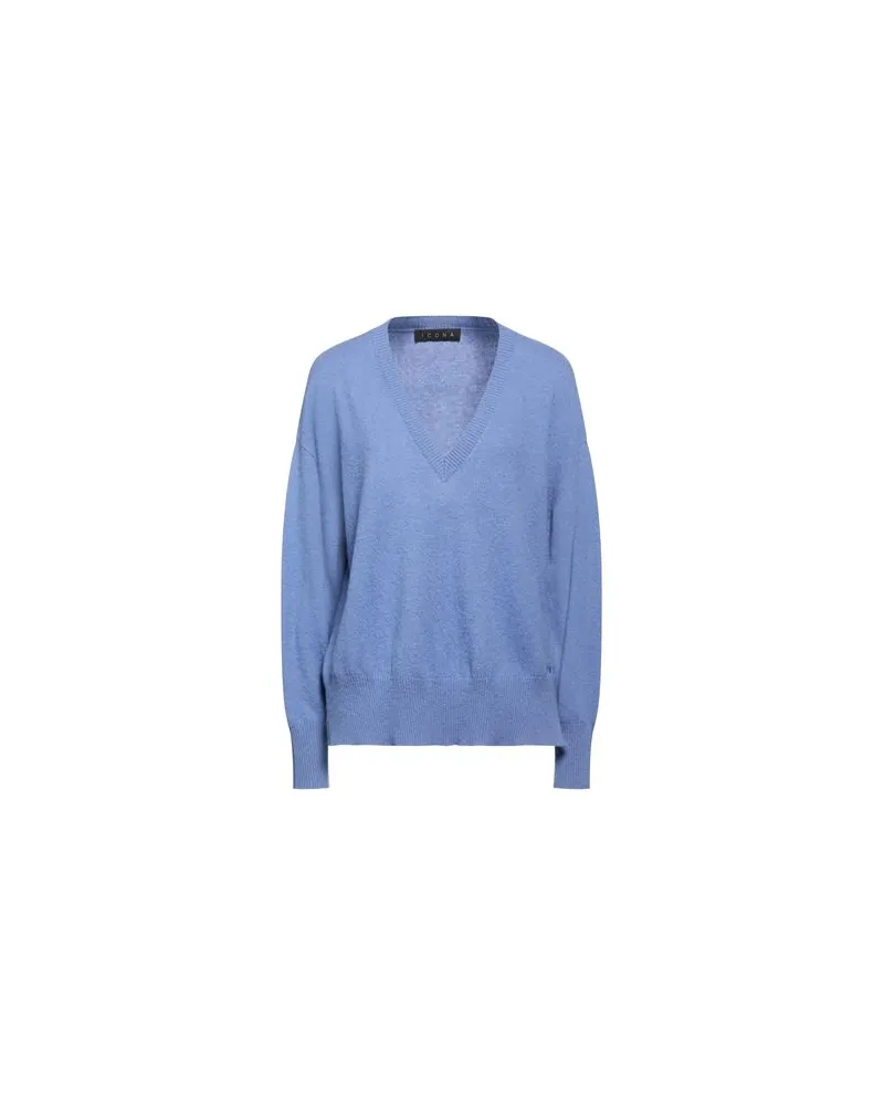 Icona By Kaos STRICKWAREN - Pulloverauf YOOX.COM Taubenblau