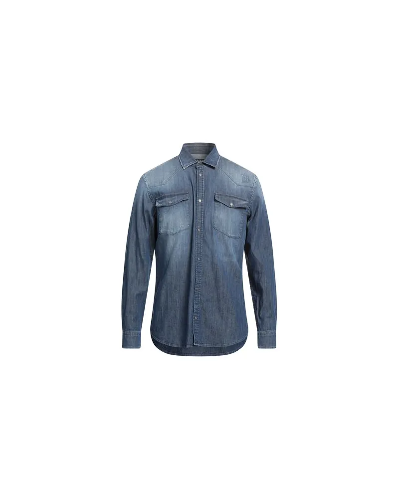 Dondup TOPS - Jeanshemdenauf YOOX.COM Blau