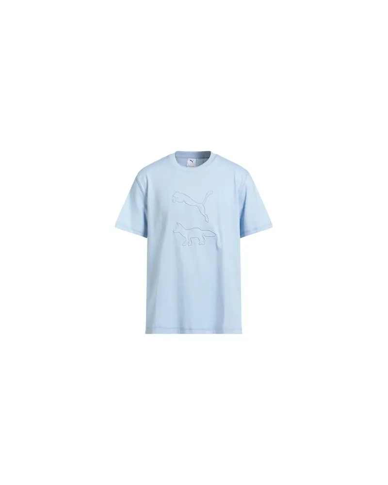 Puma TOPS - T-shirtsauf YOOX.COM Himmelblau