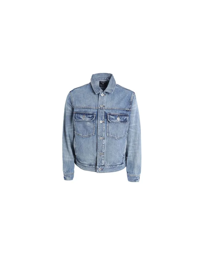 Dockers JACKEN & MÄNTEL - Jeansjacken/Mäntelauf YOOX.COM Blau