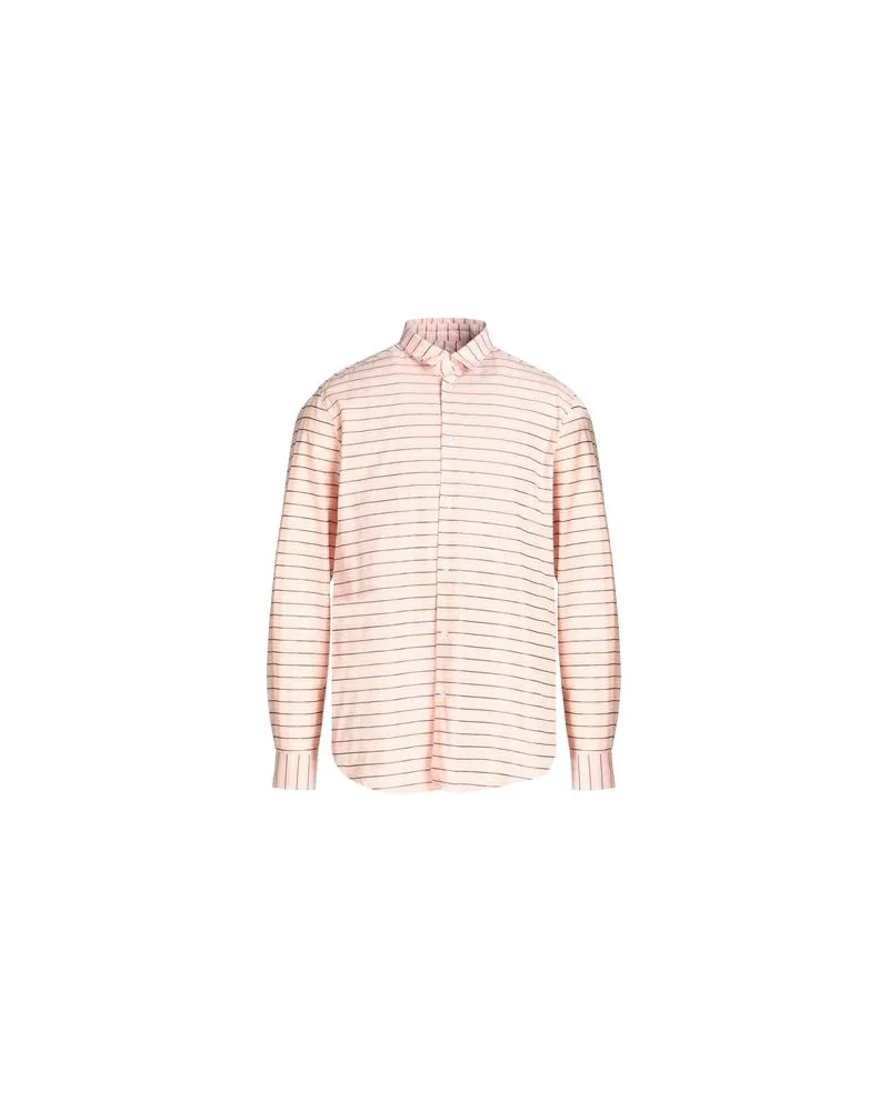 8 by Yoox REGULAR FIT LONG SLEEVES SHIRT - TOPS - Hemdenauf YOOX.COM Hellrosa