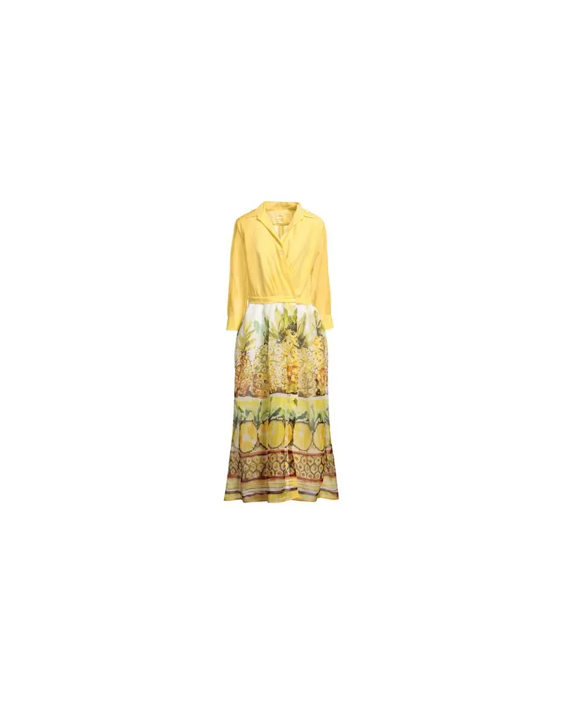 Sara Roka KLEIDER - Maxi-Kleiderauf YOOX.COM Gelb