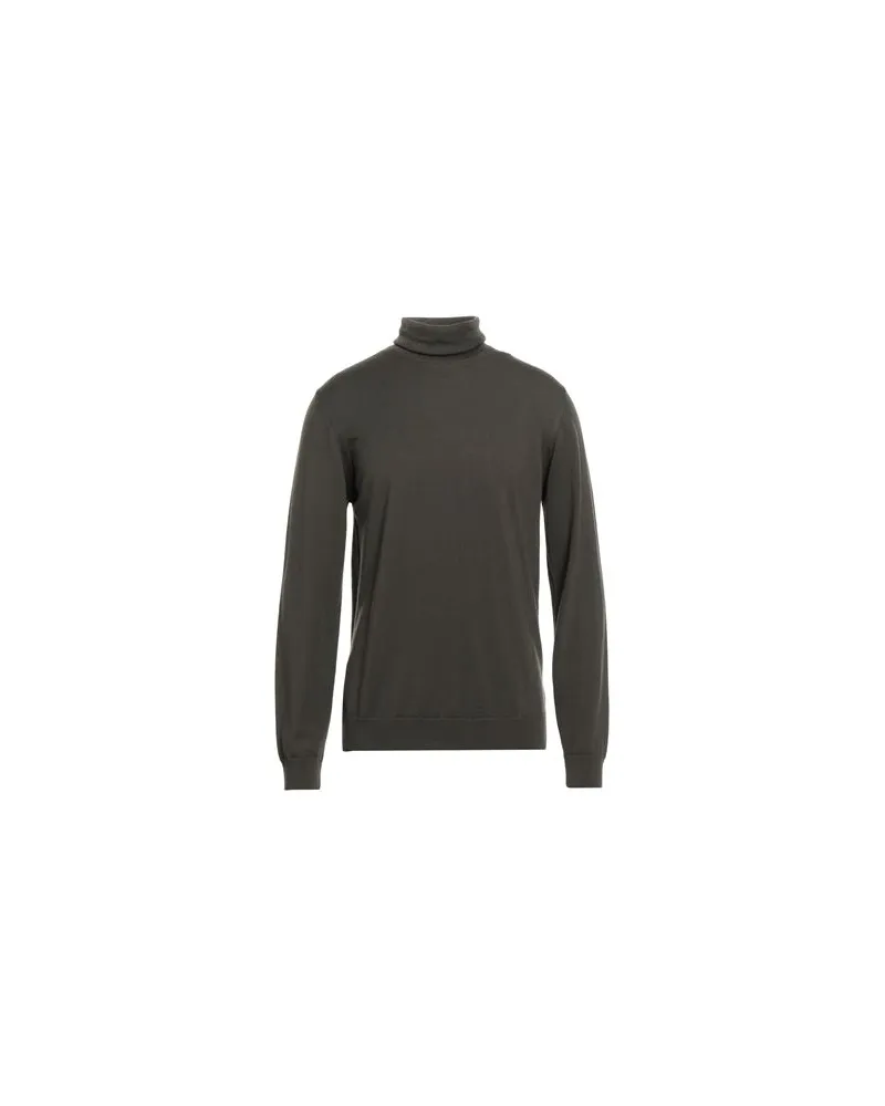 Alpha Studio STRICKWAREN - Rollkragenpulloverauf YOOX.COM Dunkelgrün