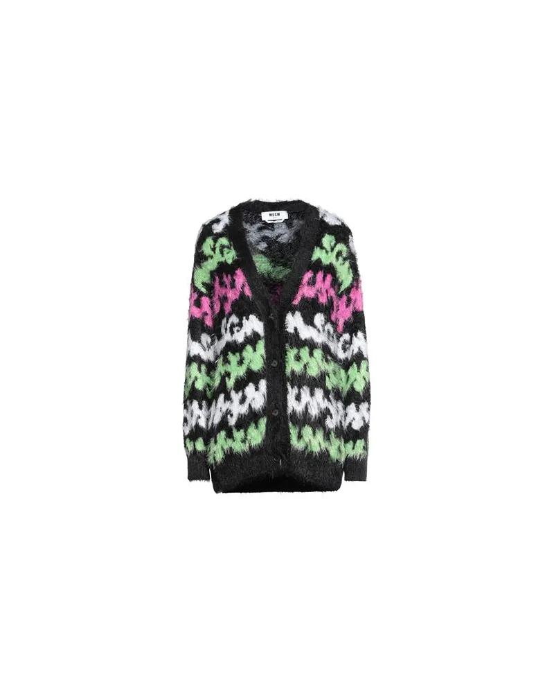 MSGM STRICKWAREN - Strickjackenauf YOOX.COM Schwarz