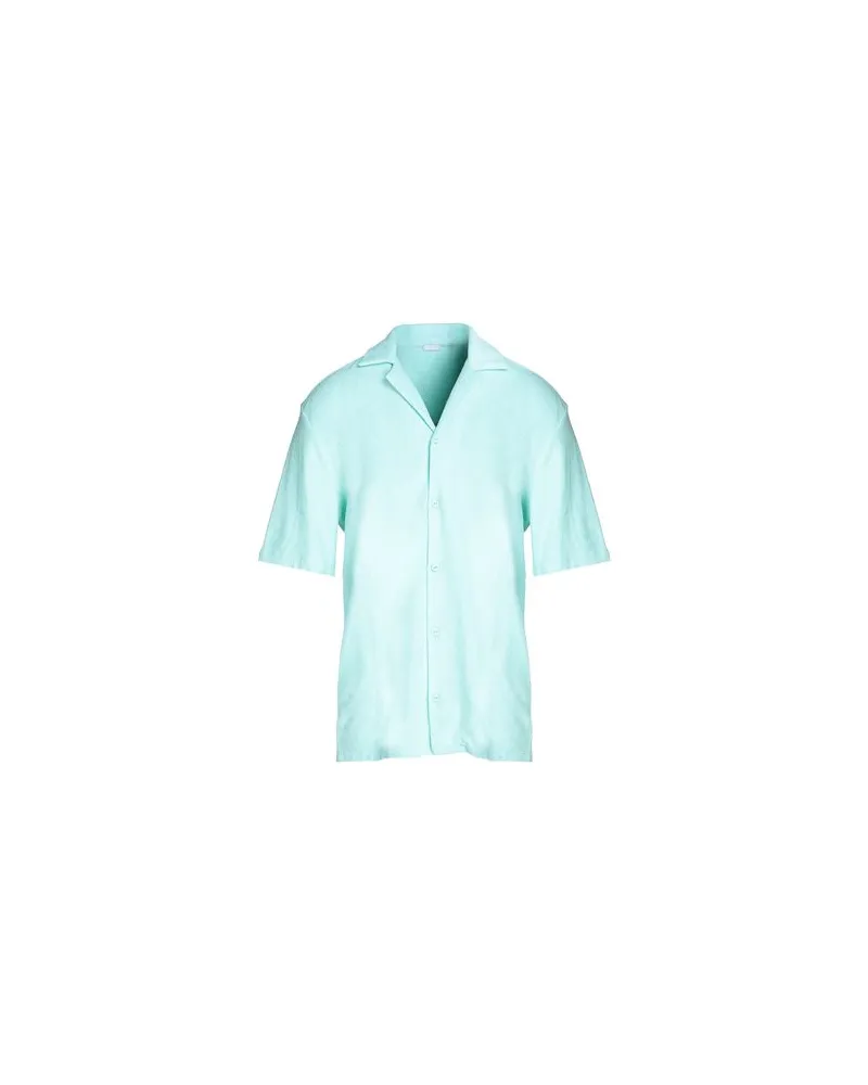 8 by Yoox COTTON TERRYCLOTH SHIRT  - TOPS - Hemdenauf YOOX.COM Säuregrün