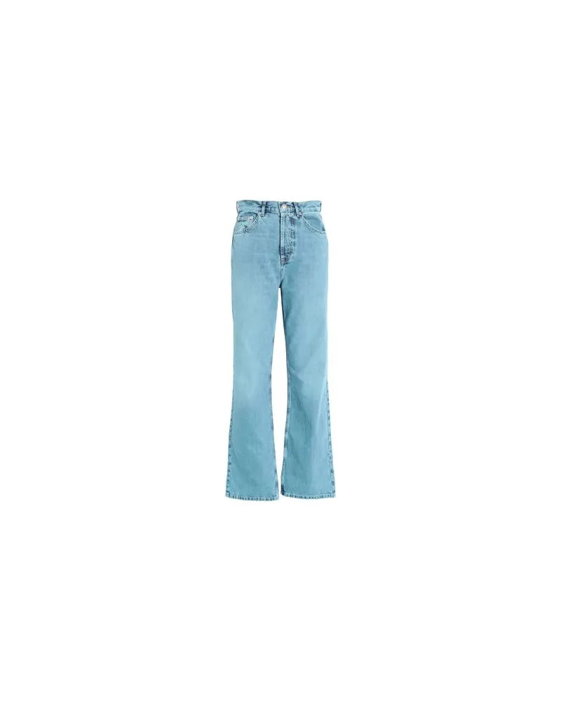 Topshop HOSEN & RÖCKE - Jeanshosenauf YOOX.COM Blau