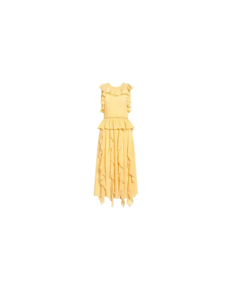 Ulla Johnson KLEIDER - Maxi-Kleiderauf YOOX.COM Pastellgelb