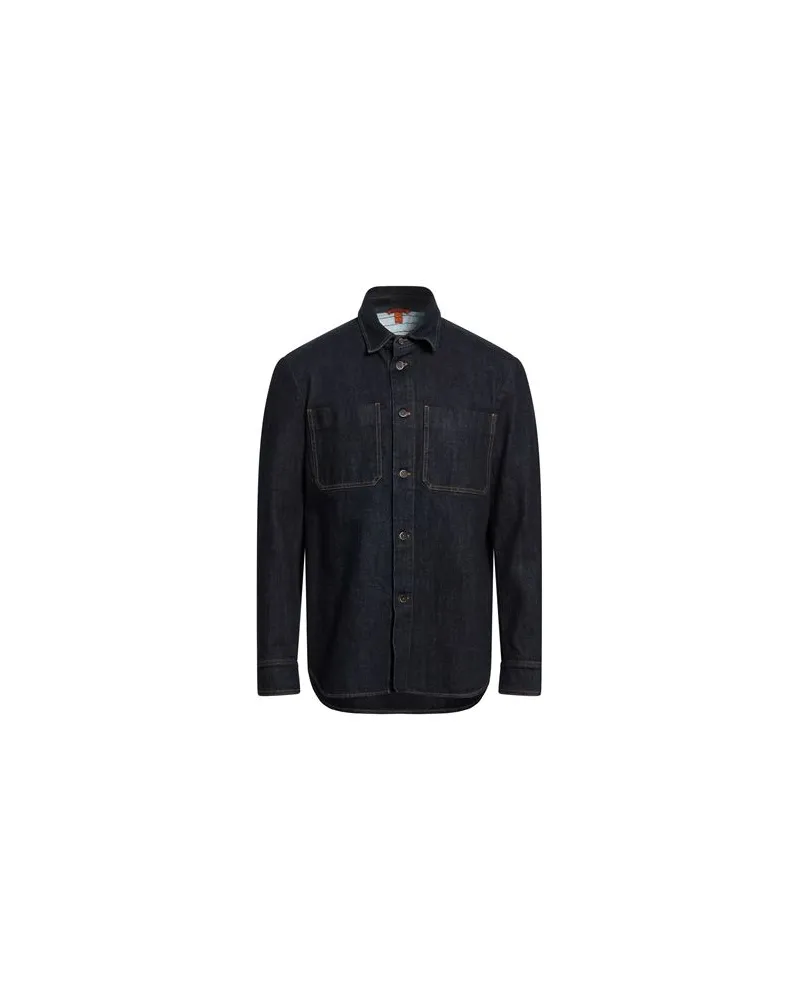 BARENA TOPS - Jeanshemdenauf YOOX.COM Blau