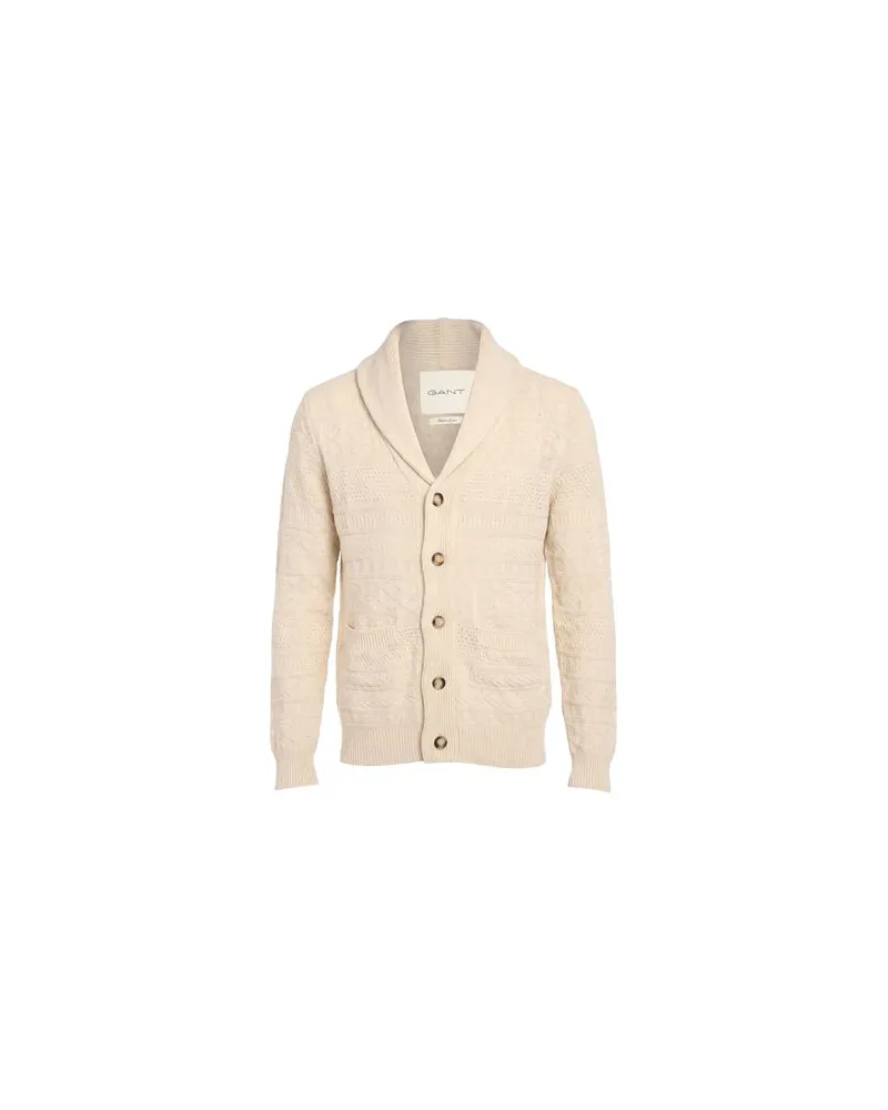 Gant STRICKWAREN - Strickjackenauf YOOX.COM Beige