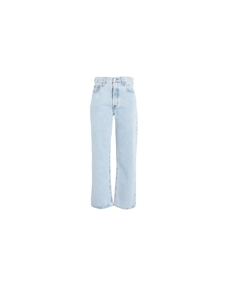 Levi's RIBCAGE STRAIGHT ANKLE  - HOSEN & RÖCKE - Jeanshosenauf YOOX.COM Blau