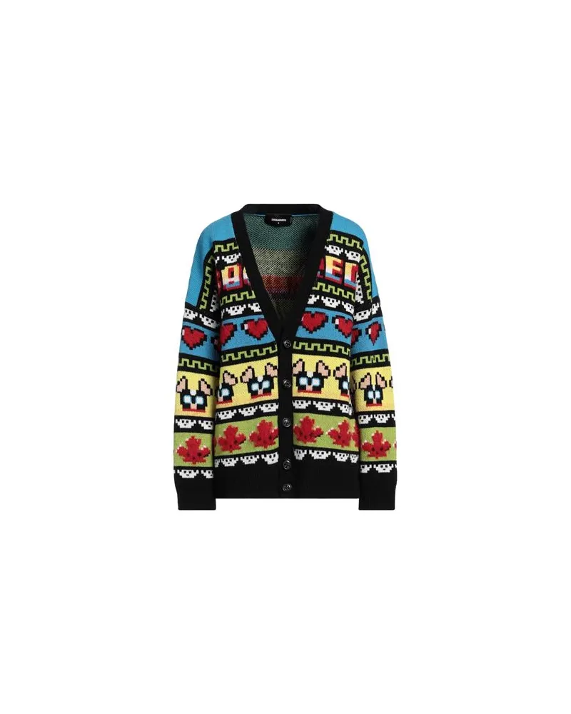 Dsquared2 STRICKWAREN - Strickjackenauf YOOX.COM Schwarz