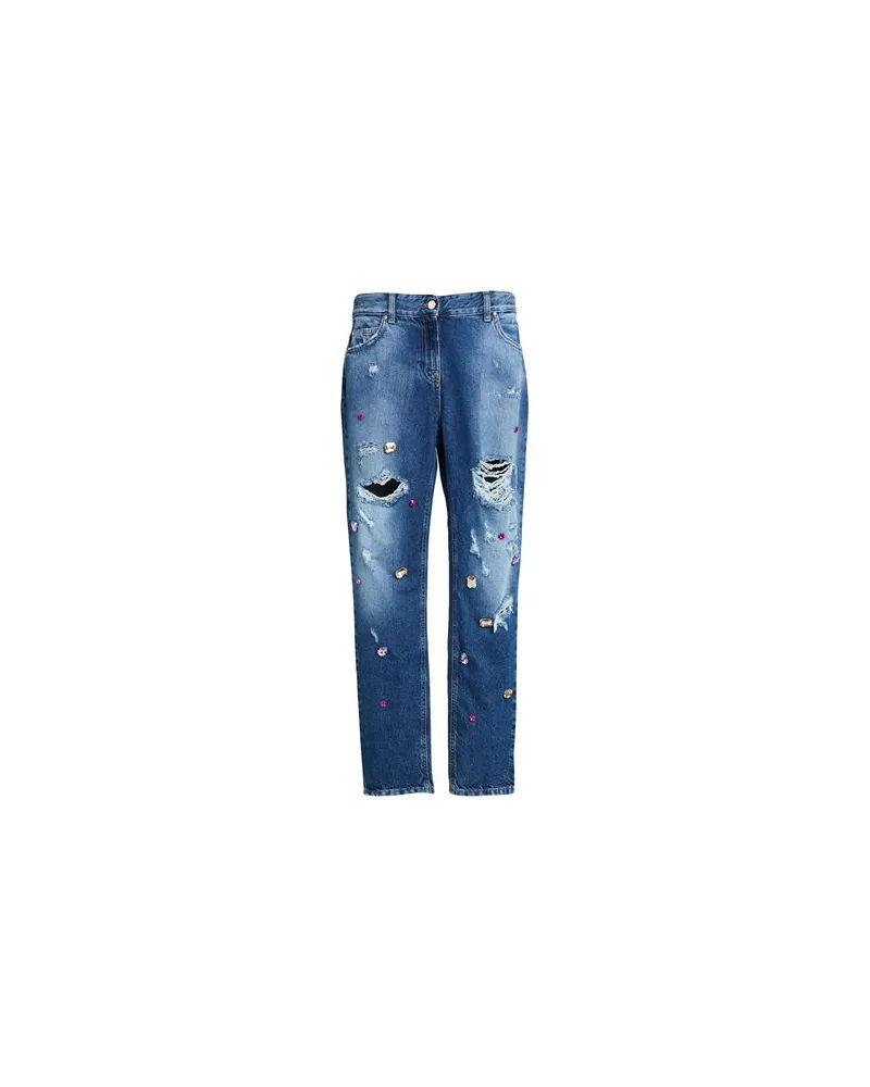 Blumarine HOSEN & RÖCKE - Jeanshosenauf YOOX.COM Blau