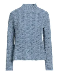 Alpha Studio Rollkragenpullover Blaugrau