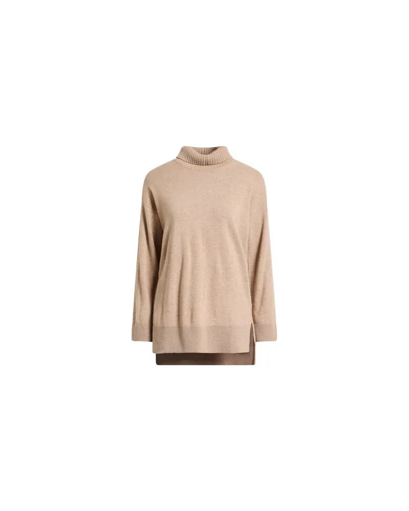 Alpha Studio STRICKWAREN - Rollkragenpulloverauf YOOX.COM Beige