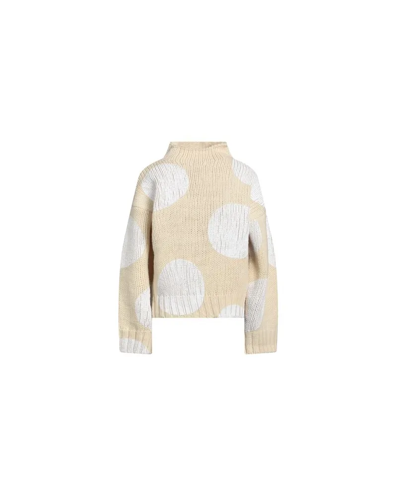 SPORTMAX STRICKWAREN - Rollkragenpulloverauf YOOX.COM Cremeweiß